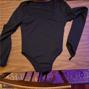 SHEIN SXY Black Long bodysuit